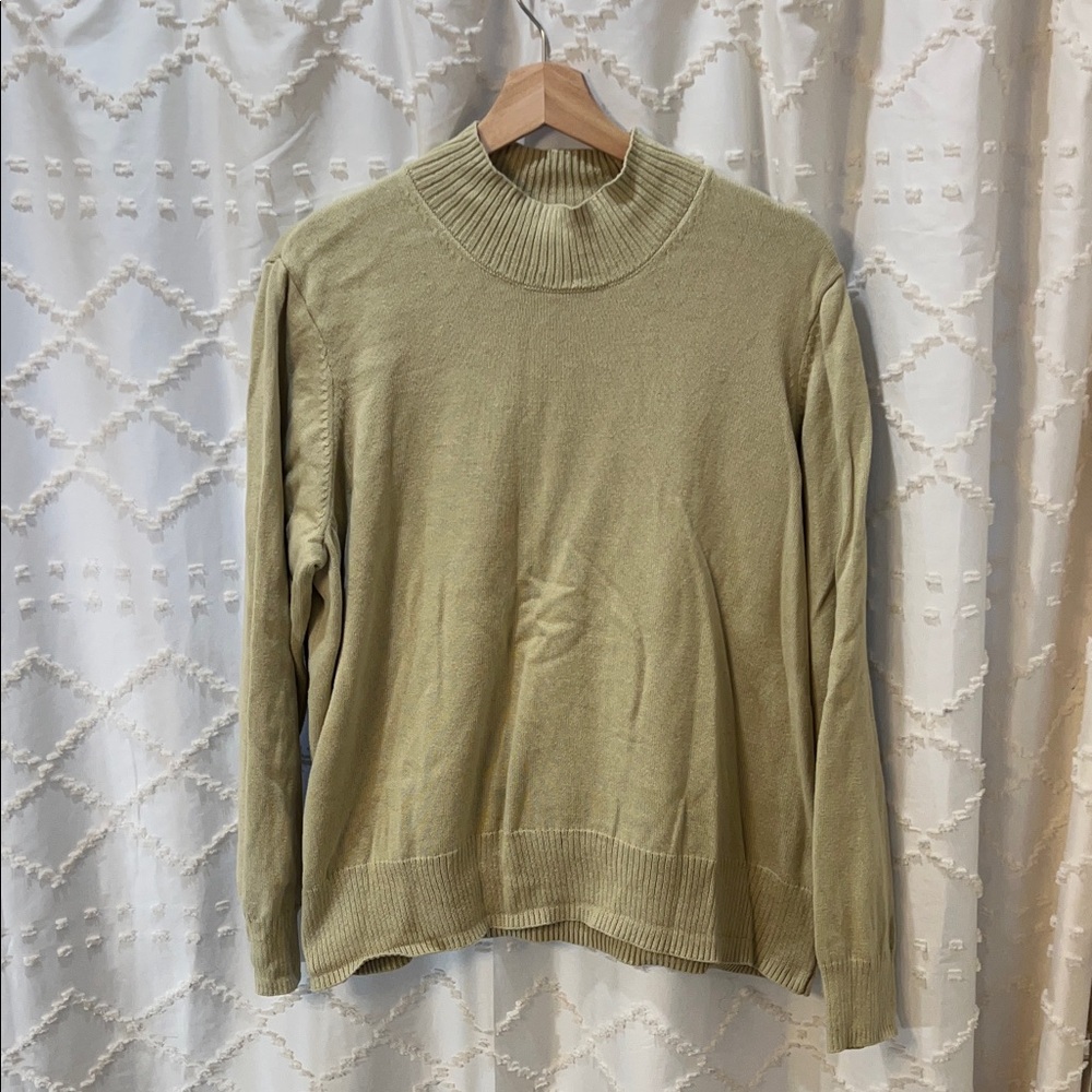 100% Cotton Mockneck Sweater